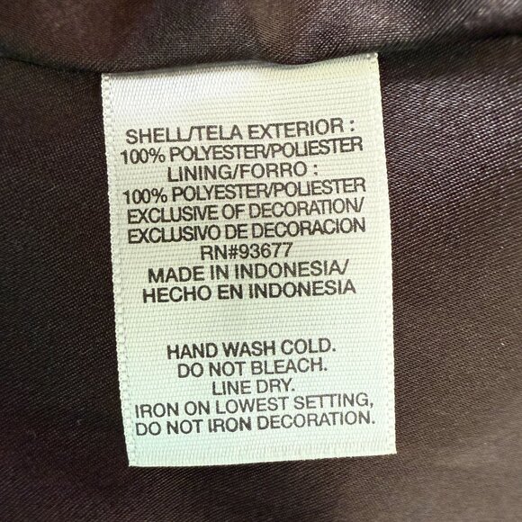 ALLEN B Allen Schwartz Chiffon Halter Dress Sz 4 Beaded Yoke Tribal Print Hi-Low - Picture 9 of 10